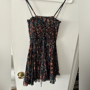 Free people XS floral mini dress / tunic
